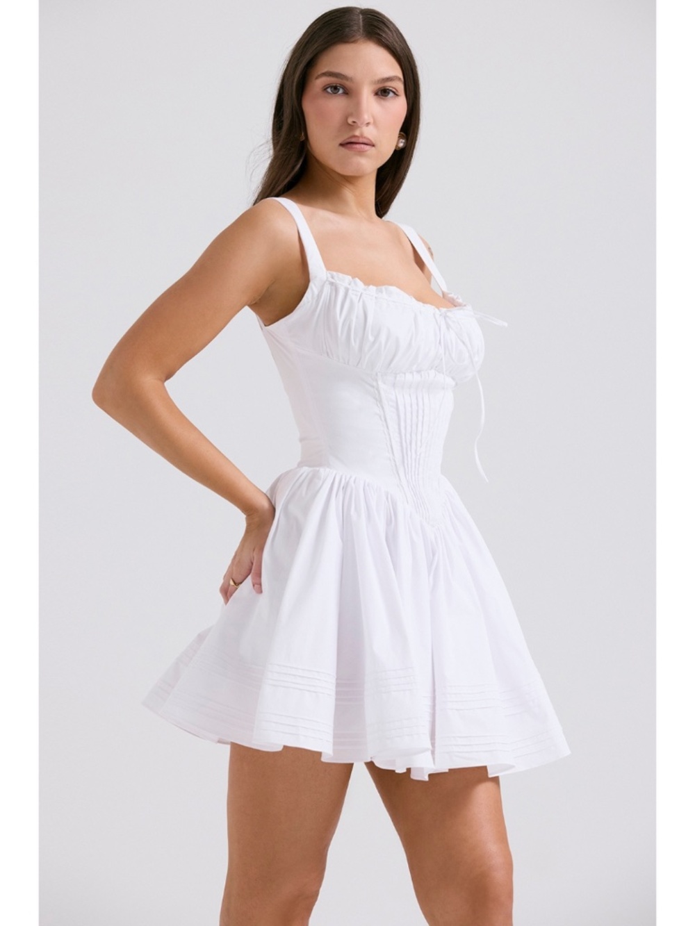 NEW House of CB Natassia Dress White Medium - Picture 11 of 17